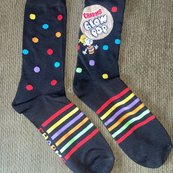 Charms blow Pop lollipop Candy Size OS socks women’s men’s funny crazy treat - Picture 2 of 7